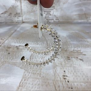 BaubleBar Jewelry - NWT Sugarfix Baublebar clear acrylic hoop earrings BaubleBar Jewelry - NWT Sugarfix Baublebar clear acrylic hoop earrings